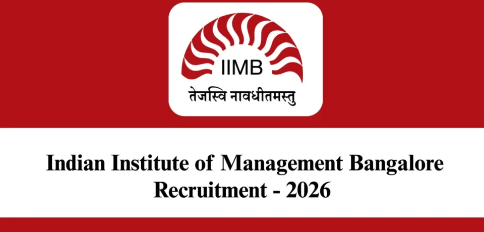 IIMB Recruitment 2026