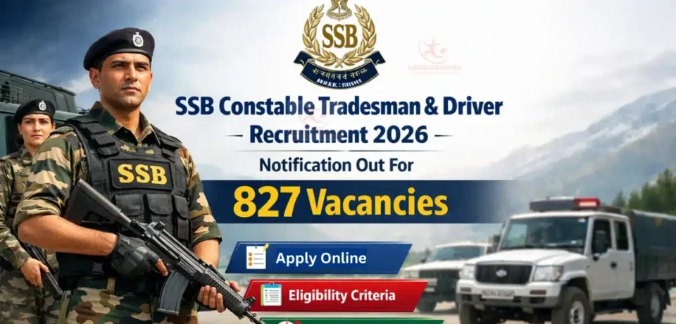 SSB Recruitment 2026