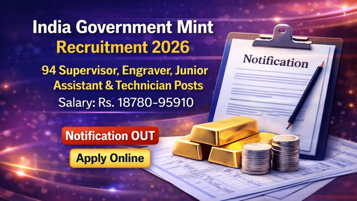 India Government Mint Recruitment 2026