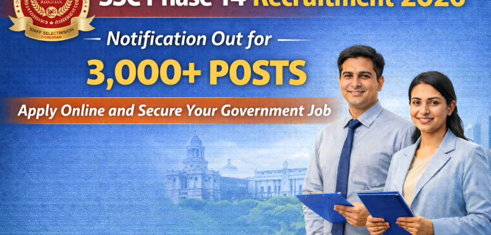 SSC Phase 14 Recruitment 2026