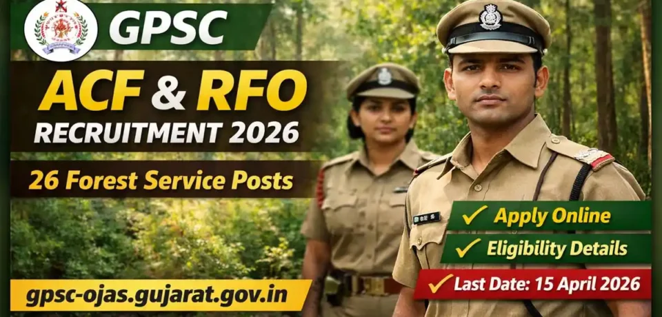GPSC ACF and RFO Recruitment 2026