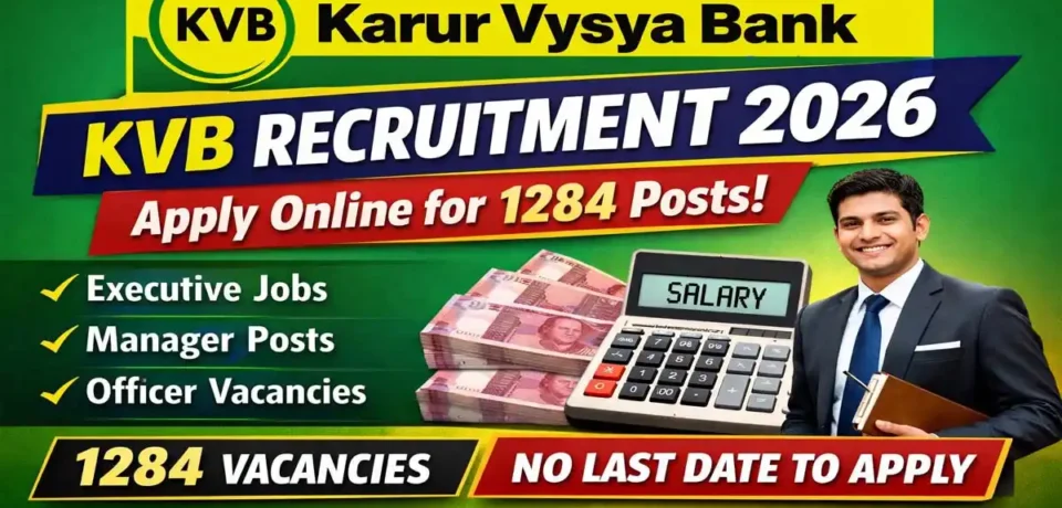 Karur Vysya Bank Recruitment 2026