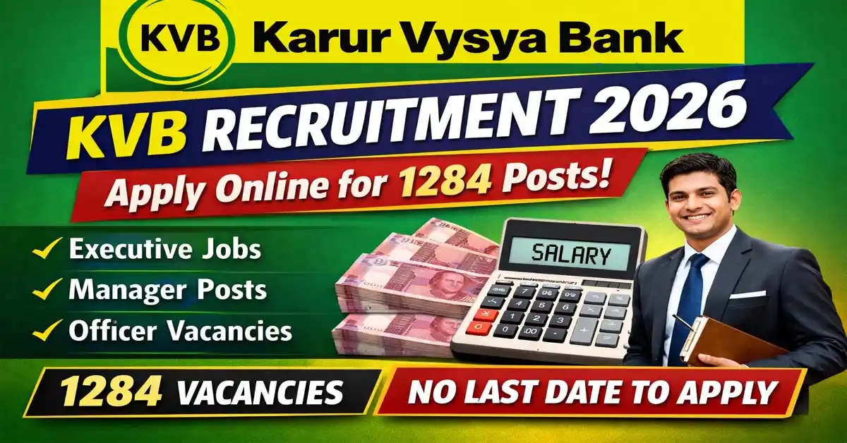 Karur Vysya Bank Recruitment 2026