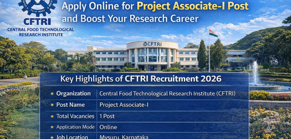CFTRI Recruitment 2026