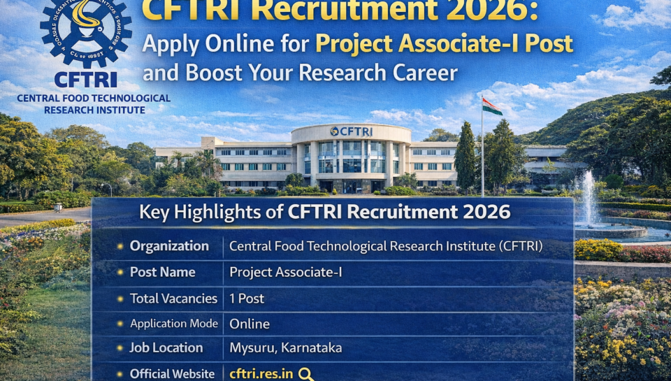 CFTRI Recruitment 2026